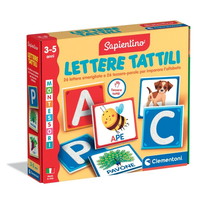[16855] Clementoni Sapientino Montessori - Lettere Tattili
