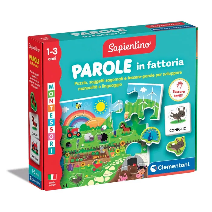 [16864] Clementoni Sapientino Montessori - Parole In Fattoria