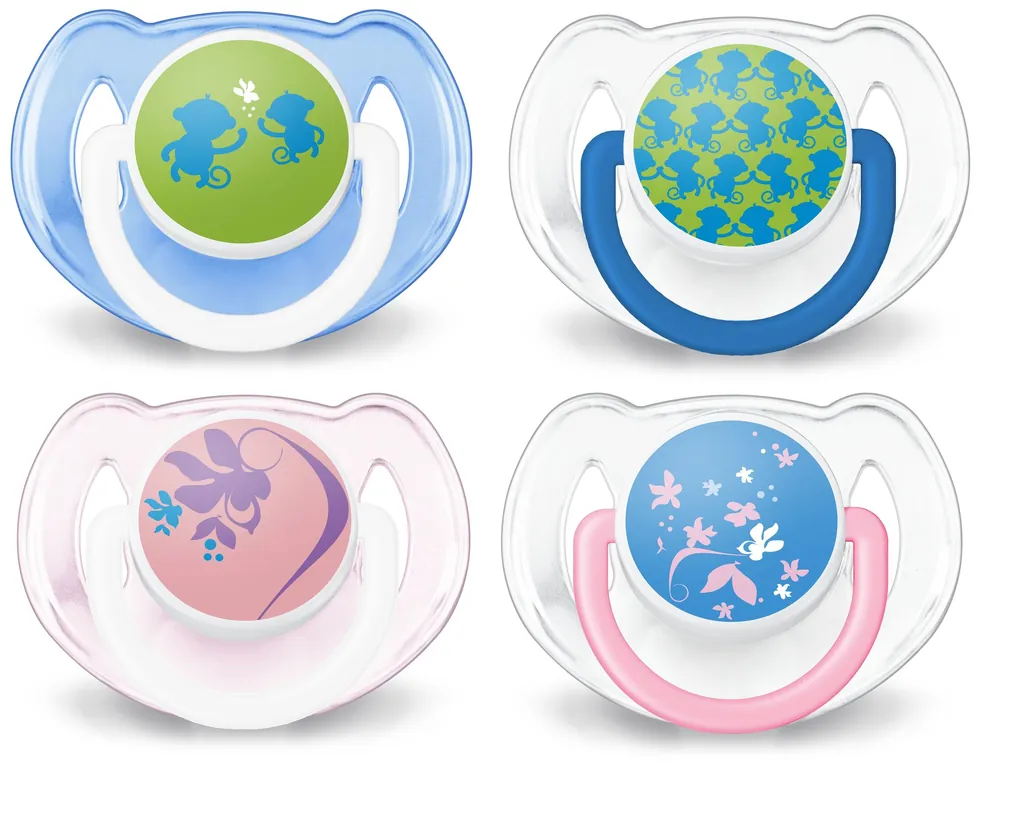 [SCF195/04] Philips AVENT SCF195/04 chupete de niño Chupete clásico para bebés Silicona Multicolor