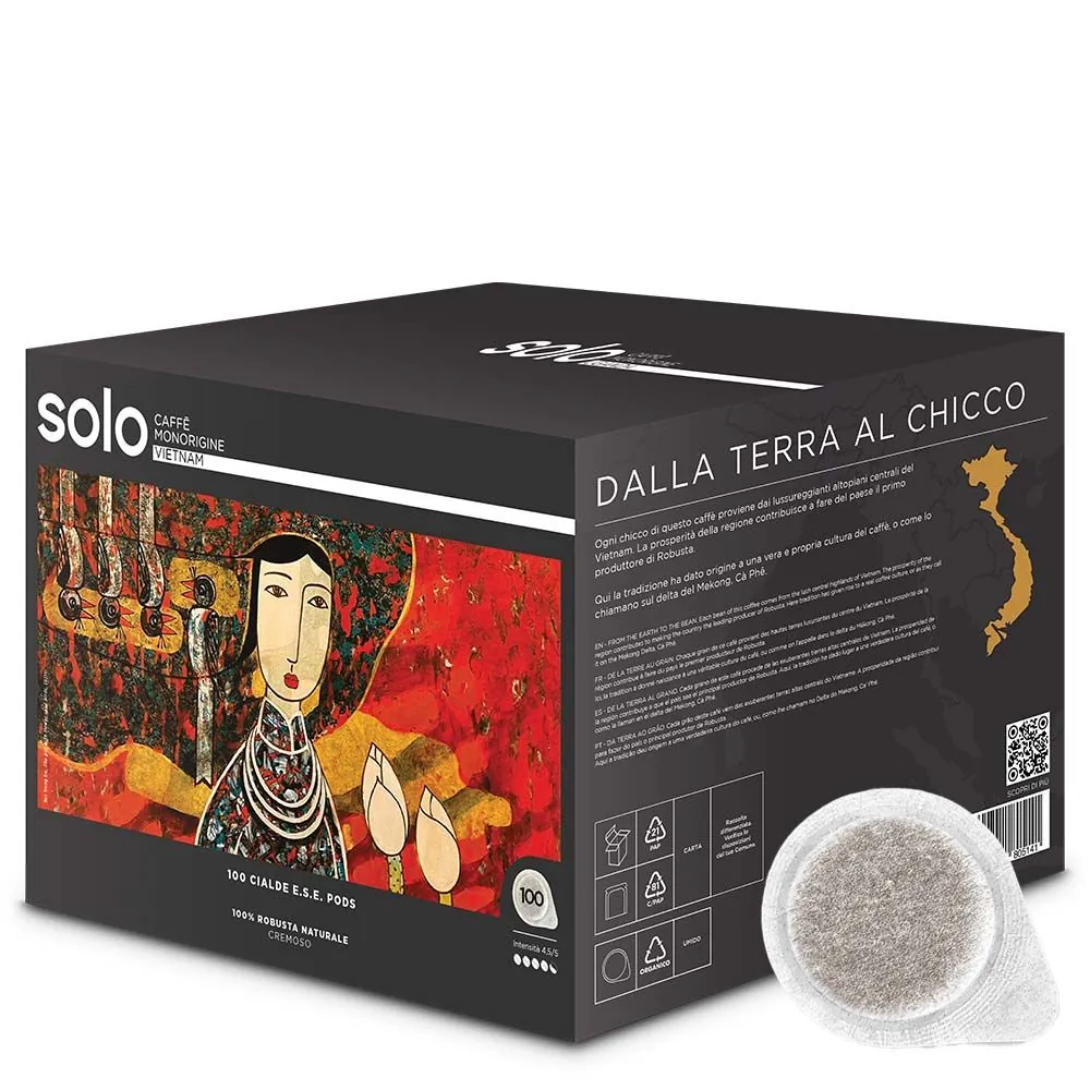[BVI00100] Polti SOLO Caffè Monorigine Vietnam Dosis de café Tueste claro 100 pieza(s)
