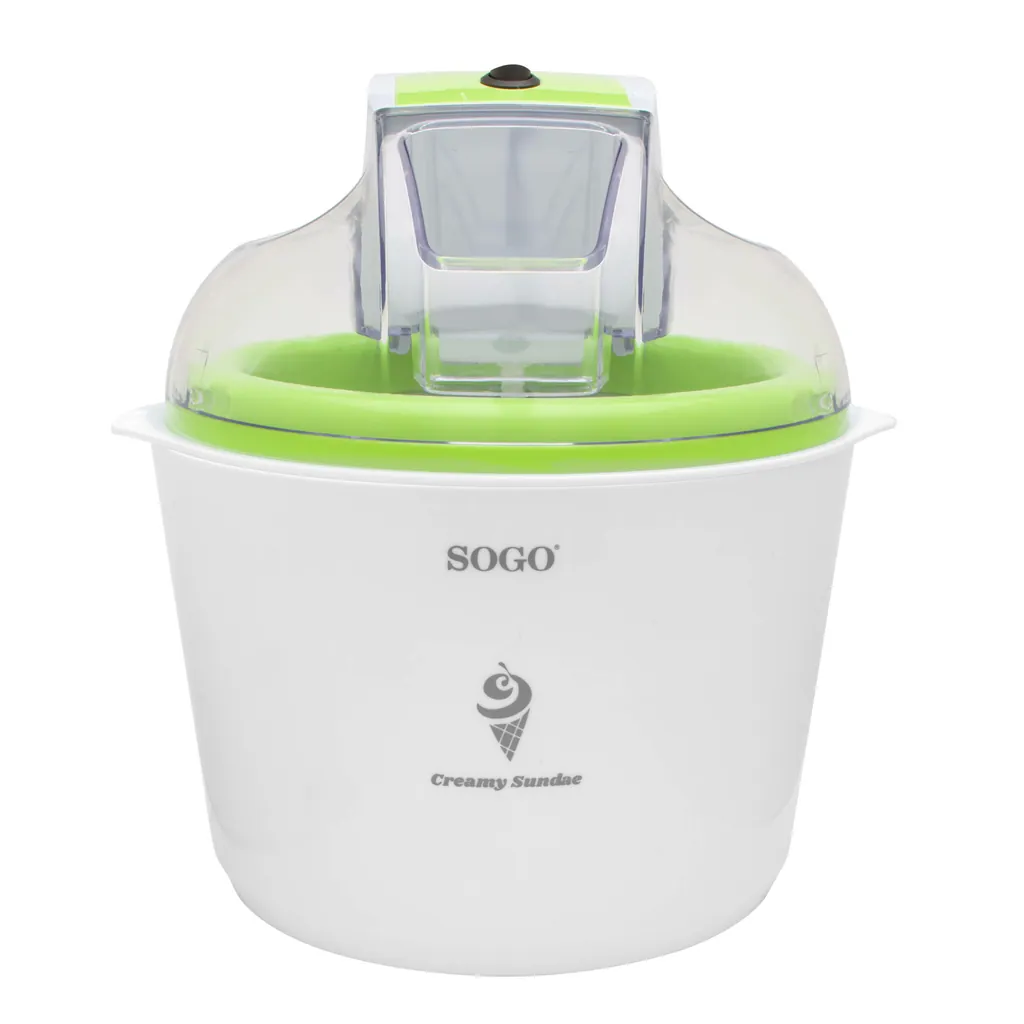 [MHE-SS-10715] Sogo MHE-SS-10715 máquina para helados Envase de heladera de gel 1,5 L 12 W Verde, Blanco